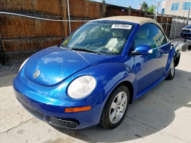 3VWRF31Y27M408242 - 2007 VOLKSWAGEN NEW BEETLE ლურჯი ფოტო 2