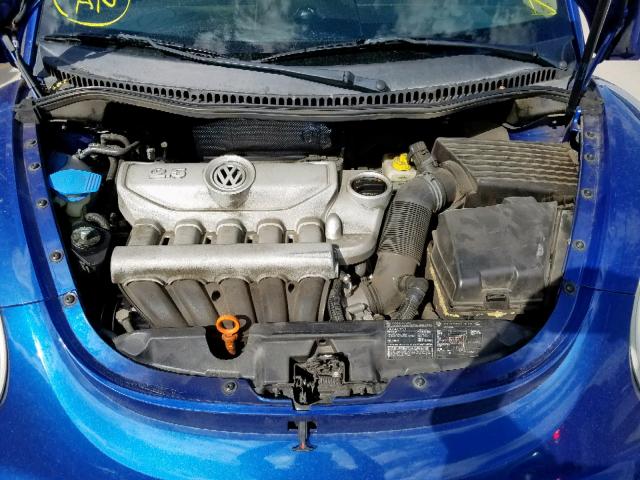 3VWRF31Y27M408242 - 2007 VOLKSWAGEN NEW BEETLE ლურჯი ფოტო 7