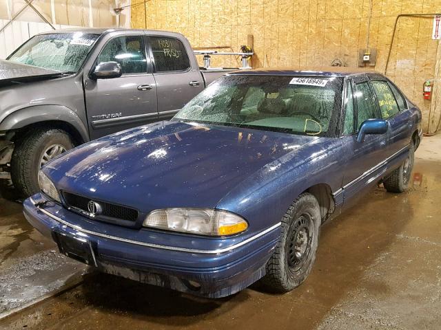 1G2HX52L2R4263085 - 1994 PONTIAC BONNEVILLE BLUE photo 2