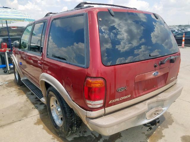 1FMDU64P1YZB30825 - 2000 FORD EXPLORER E RED photo 3