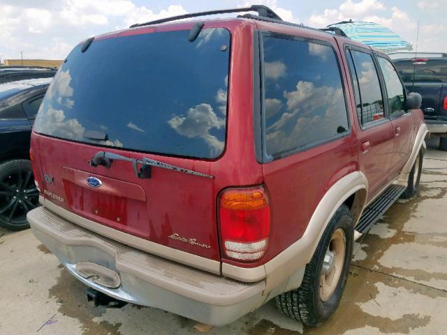 1FMDU64P1YZB30825 - 2000 FORD EXPLORER E RED photo 4