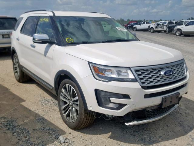 1FM5K8HT2GGB25642 - 2016 FORD EXPLORER P WHITE photo 1