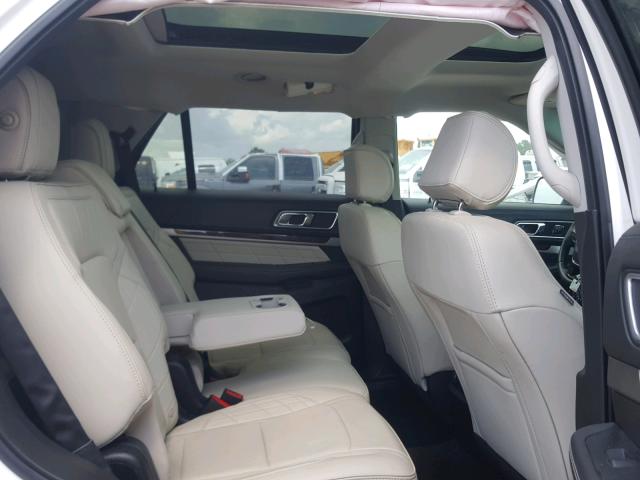 1FM5K8HT2GGB25642 - 2016 FORD EXPLORER P WHITE photo 6