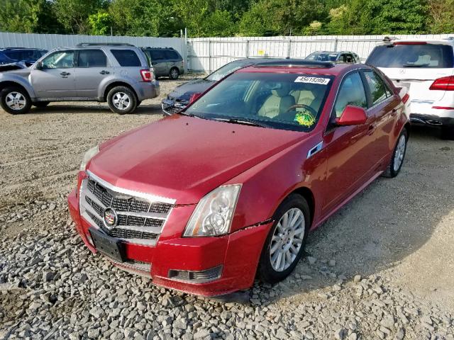 1G6DH5EGXA0148304 - 2010 CADILLAC CTS LUXURY RED photo 2