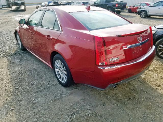 1G6DH5EGXA0148304 - 2010 CADILLAC CTS LUXURY RED photo 3