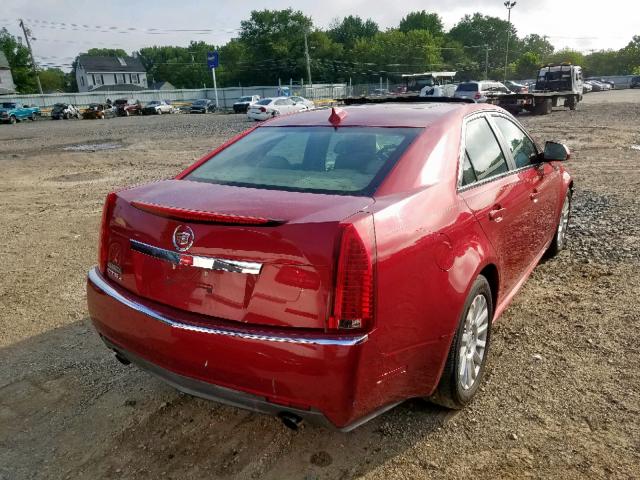 1G6DH5EGXA0148304 - 2010 CADILLAC CTS LUXURY RED photo 4