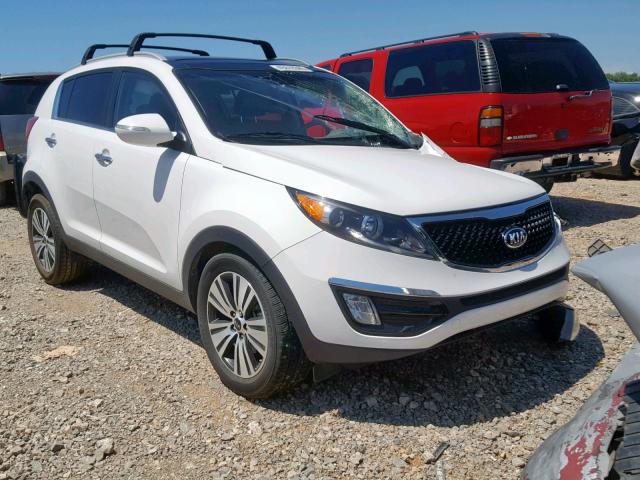 KNDPC3AC3E7574834 - 2014 KIA SPORTAGE E WHITE photo 1