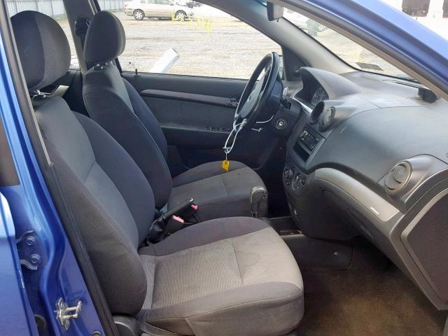 KL1TD56638B216894 - 2008 CHEVROLET AVEO BASE Mavi foto 5