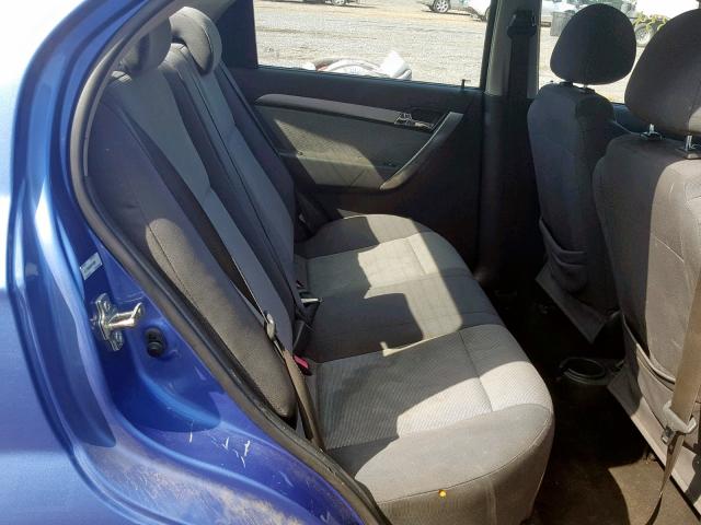 KL1TD56638B216894 - 2008 CHEVROLET AVEO BASE Mavi foto 6