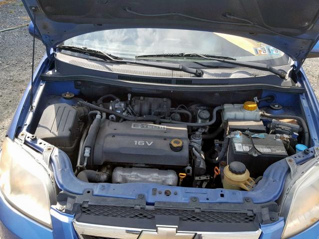 KL1TD56638B216894 - 2008 CHEVROLET AVEO BASE Mavi foto 7