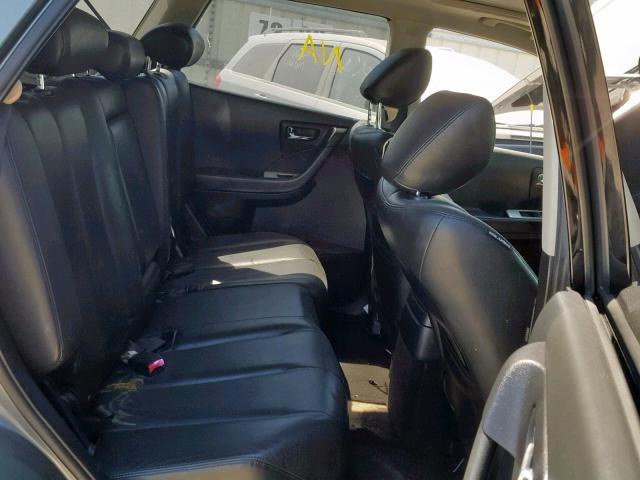 JN8AZ08W46W520392 - 2006 NISSAN MURANO SL SILVER photo 6