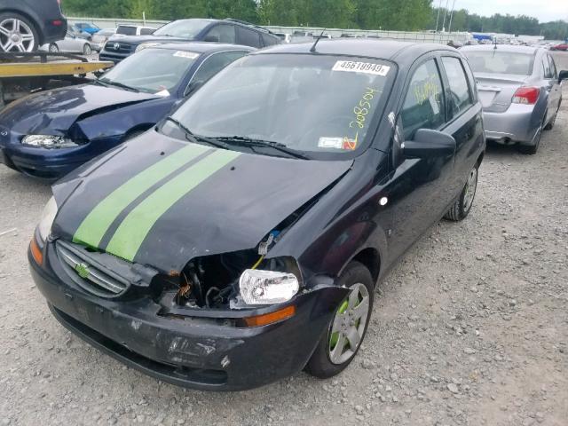 KL1TD66678B235051 - 2008 CHEVROLET AVEO BASE Қара фото 2