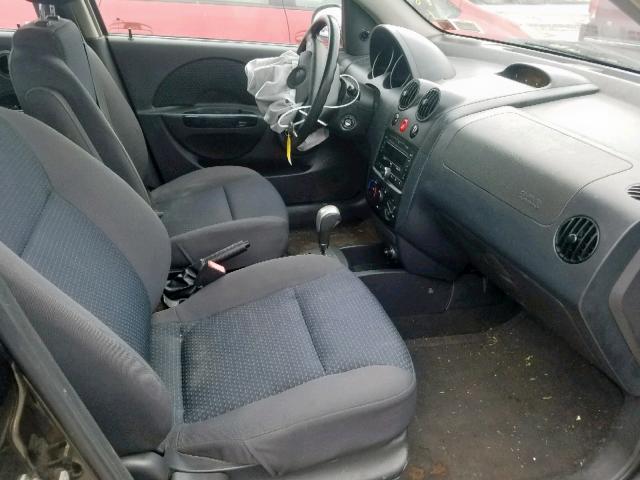 KL1TD66678B235051 - 2008 CHEVROLET AVEO BASE Қара фото 5