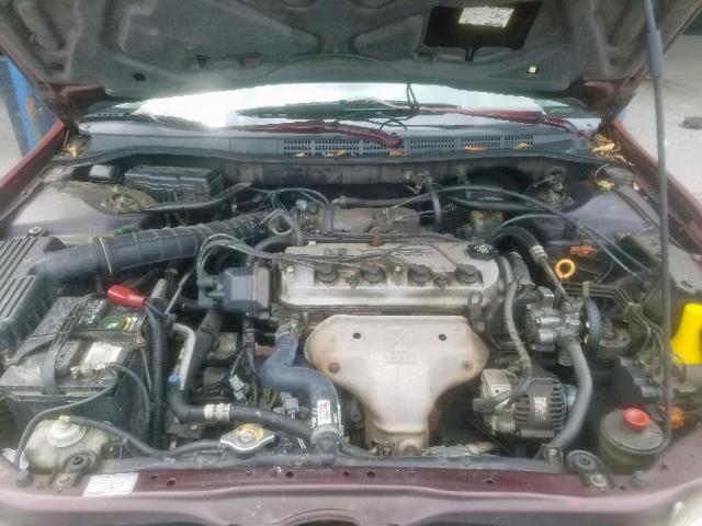 1HGCG5655XA026480 - 1999 HONDA ACCORD EX MAROON photo 7