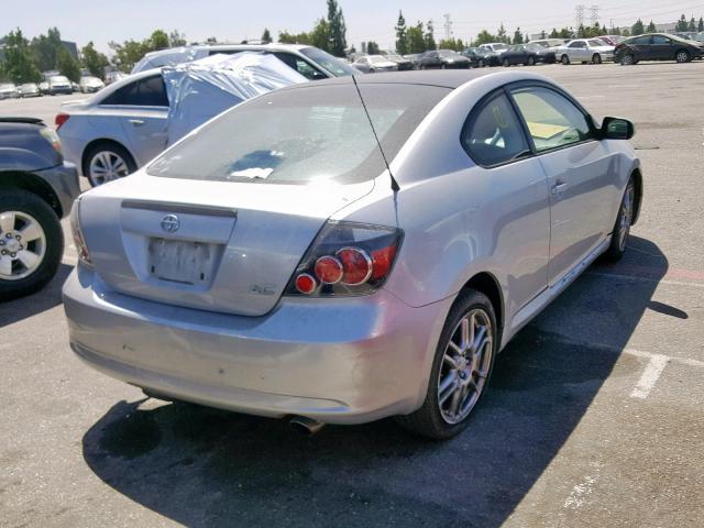 JTKDE167080266393 - 2008 TOYOTA SCION TC ვერცხლისფერი ფოტო 4