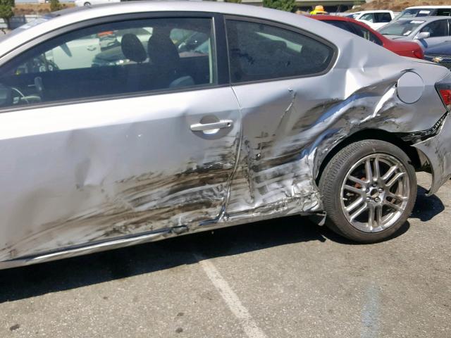 JTKDE167080266393 - 2008 TOYOTA SCION TC ვერცხლისფერი ფოტო 9