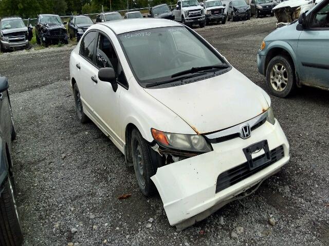 2HGFA16298H124525 - 2008 HONDA CIVIC DX WHITE photo 1