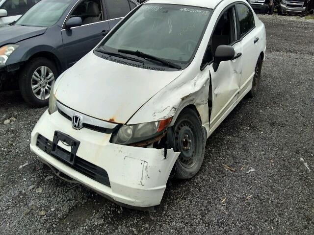 2HGFA16298H124525 - 2008 HONDA CIVIC DX WHITE photo 9