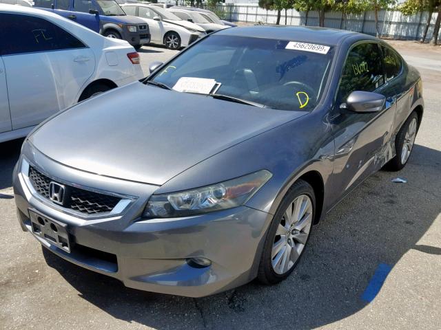 1HGCS2B89AA010464 - 2010 HONDA ACCORD EXL GRAY photo 2