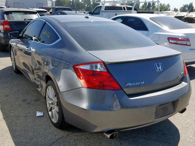 1HGCS2B89AA010464 - 2010 HONDA ACCORD EXL GRAY photo 3