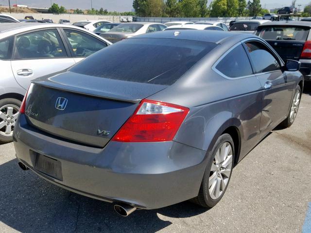 1HGCS2B89AA010464 - 2010 HONDA ACCORD EXL GRAY photo 4