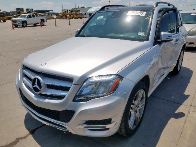 WDCGG8JB3EG305476 - 2014 MERCEDES-BENZ GLK 350 4M SILVER photo 2