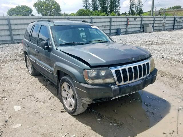 1J4GX48S63C538898 - 2003 JEEP GRAND CHER GREEN photo 1