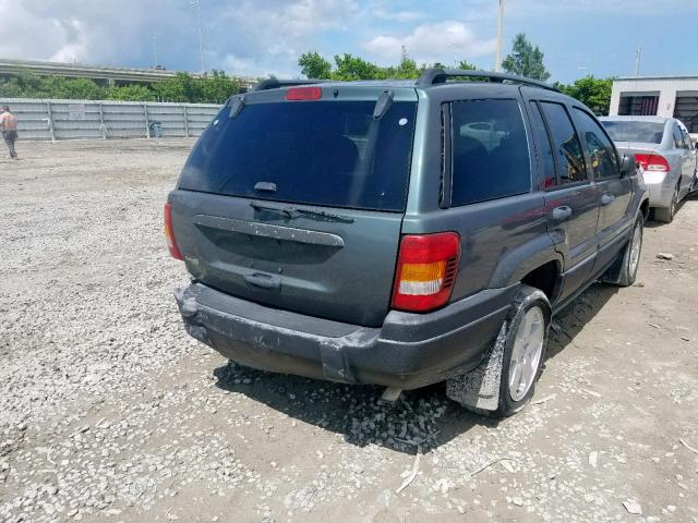 1J4GX48S63C538898 - 2003 JEEP GRAND CHER GREEN photo 4