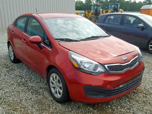 KNADN4A36D6280140 - 2013 KIA RIO EX RED photo 1