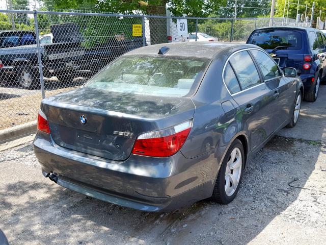 WBANE53546CK85477 - 2006 BMW 525 I GRAY photo 4