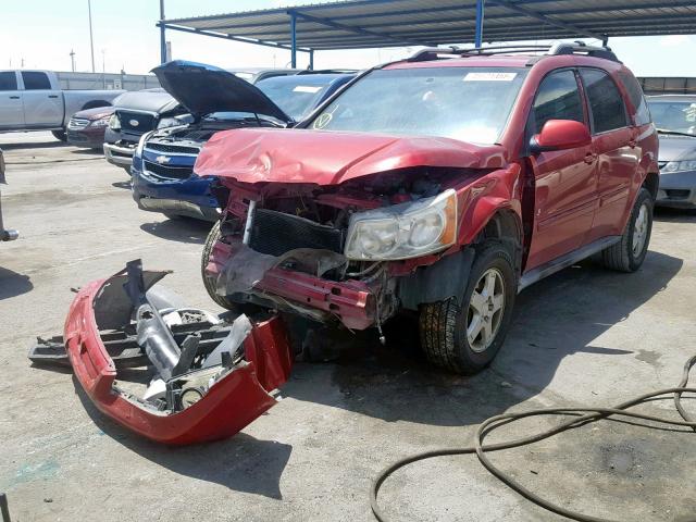 2CKDL63F566085650 - 2006 PONTIAC TORRENT RED photo 2