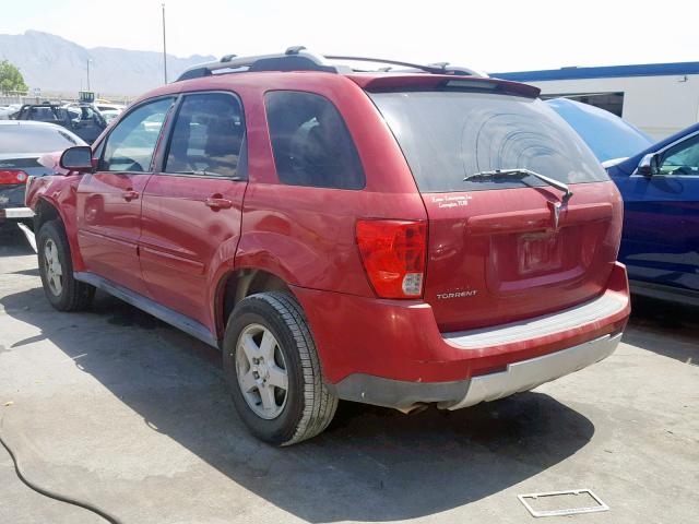 2CKDL63F566085650 - 2006 PONTIAC TORRENT RED photo 3