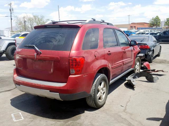 2CKDL63F566085650 - 2006 PONTIAC TORRENT RED photo 4