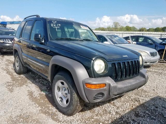 1J4GK48K42W345175 - 2002 JEEP LIBERTY SP BLACK photo 1