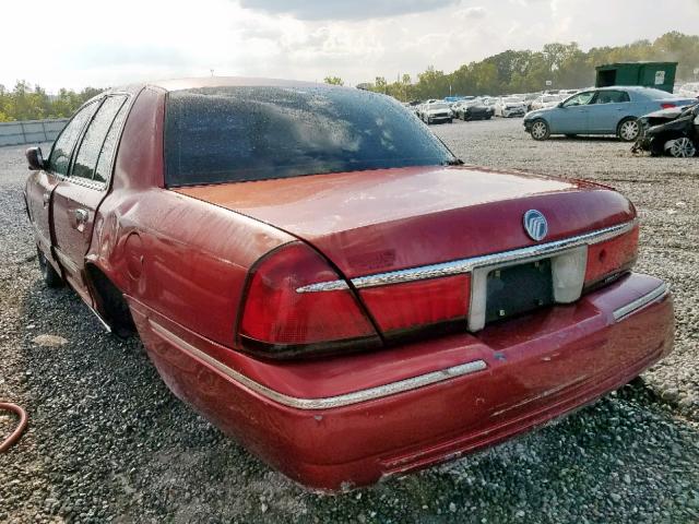 2MEFM74W5WX611852 - 1998 MERCURY GRAND MARQ RED photo 3