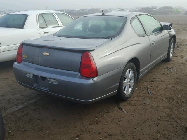 2G1WM15K069306038 - 2006 CHEVROLET MONTE CARL ნაცრისფერი ფოტო 4
