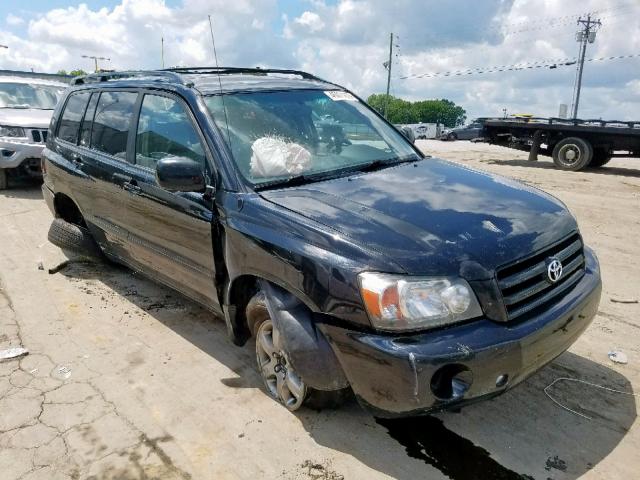 JTEEP21A540056229 - 2004 TOYOTA HIGHLANDER BLACK photo 1