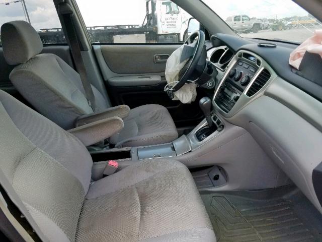 JTEEP21A540056229 - 2004 TOYOTA HIGHLANDER BLACK photo 5