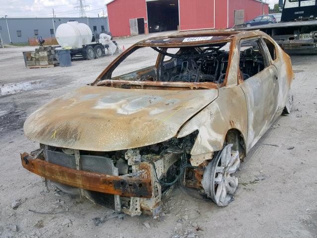 JTKJF5C77FJ000114 - 2015 TOYOTA SCION TC GRAY photo 2