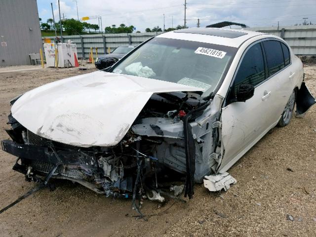 JNKCV61FX9M364354 - 2009 INFINITI G37 WHITE photo 2