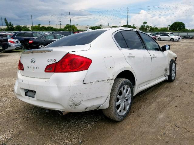 JNKCV61FX9M364354 - 2009 INFINITI G37 WHITE photo 4