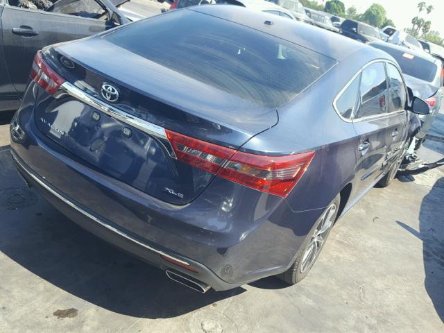 4T1BK1EB3GU213669 - 2016 TOYOTA AVALON XLE BLUE photo 4
