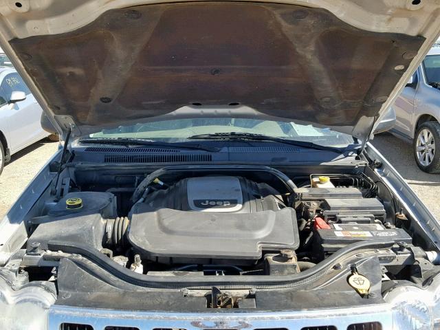 1J8HS58217C635312 - 2007 JEEP GRAND CHER SILVER photo 7