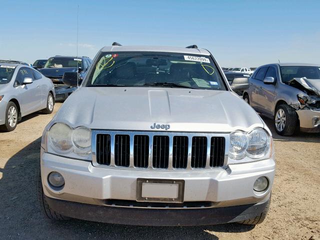 1J8HS58217C635312 - 2007 JEEP GRAND CHER SILVER photo 9