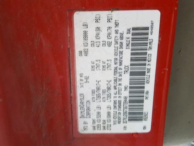 3D7KU28673G728440 - 2003 DODGE RAM 2500 S წითელი ფოტო 10