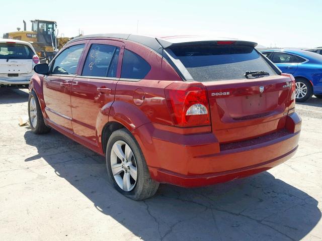 1B3CB4HA5AD549863 - 2010 DODGE CALIBER SX MAROON photo 3