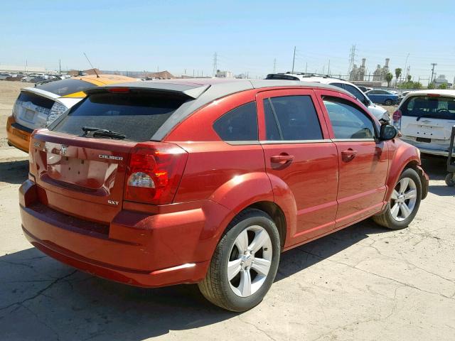 1B3CB4HA5AD549863 - 2010 DODGE CALIBER SX MAROON photo 4