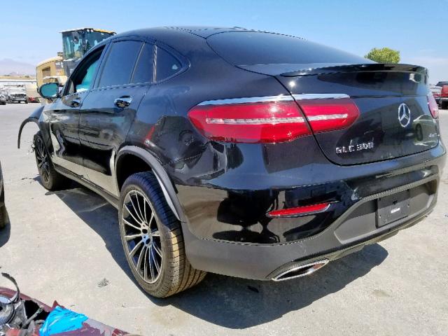 WDC0J4KB9HF283679 - 2017 MERCEDES-BENZ GLC COUPE BLACK photo 3