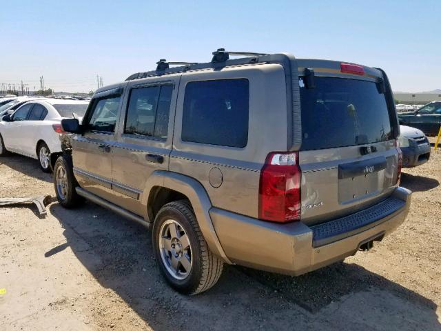 1J8HG48N16C129418 - 2006 JEEP COMMANDER 棕色 照片 3