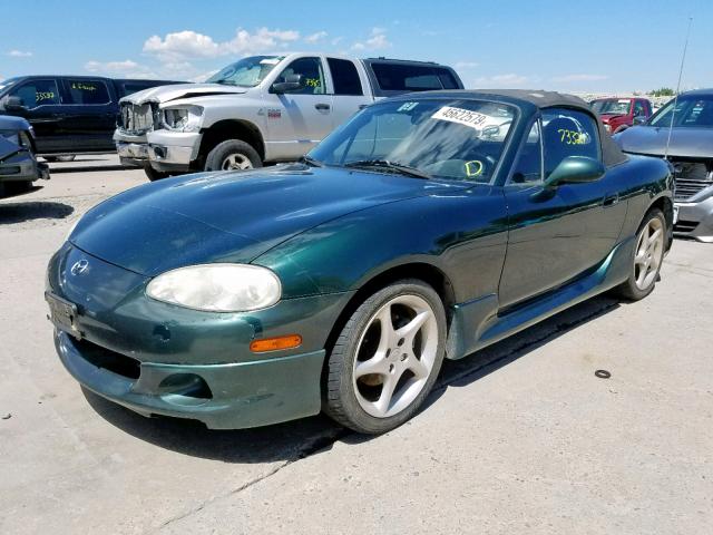 JM1NB353930300838 - 2003 MAZDA MX-5 MIATA GREEN photo 2